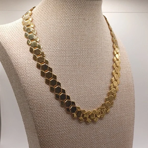 Trifari Honeycomb Designed Necklace